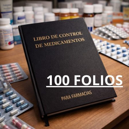 Libro de Control 100 folios para Farmacias