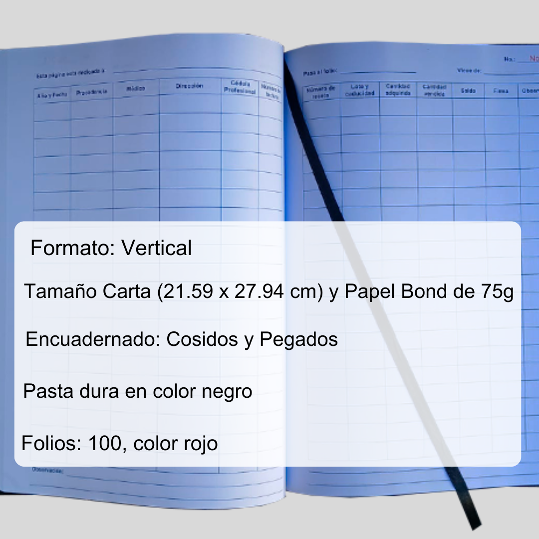 Libro de Control 100 folios para Farmacias - Imagen 5