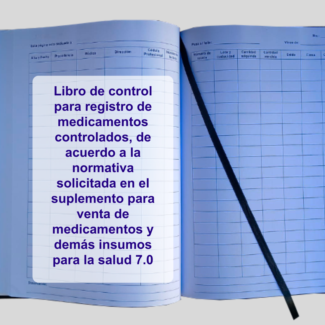 Libro de Control 100 folios para Farmacias - Imagen 3
